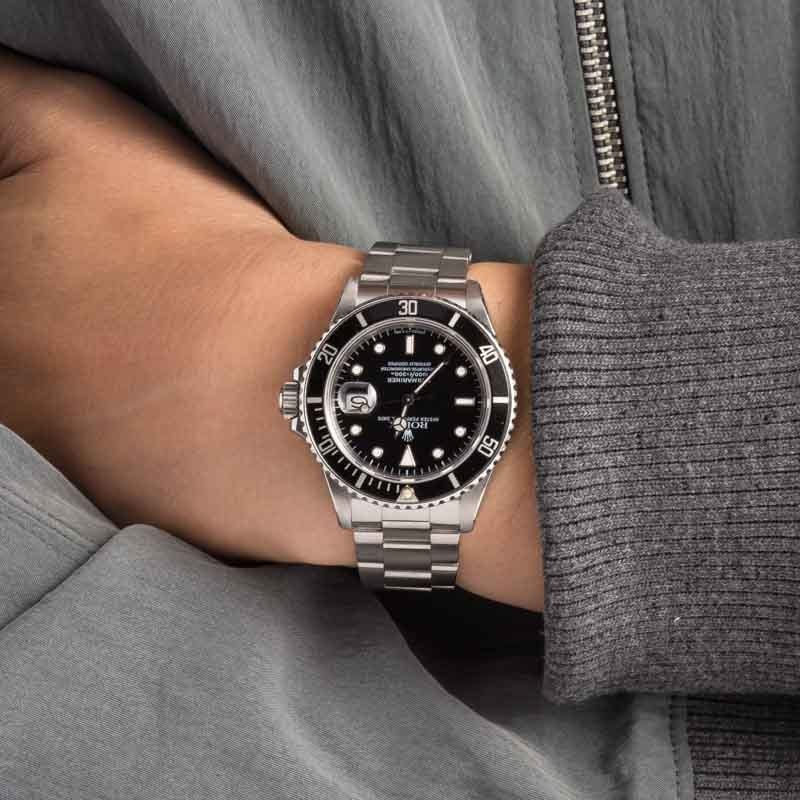 Vintage Rolex Submariner 168000 Stainless Steel