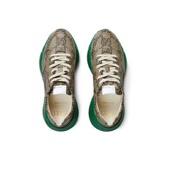 GUCCI 100 RHYTON 'BEIGE GREEN MONOGRAM'