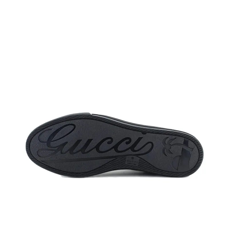 GUCCI GG CANVAS HIGH TOP 'GREY BLACK'