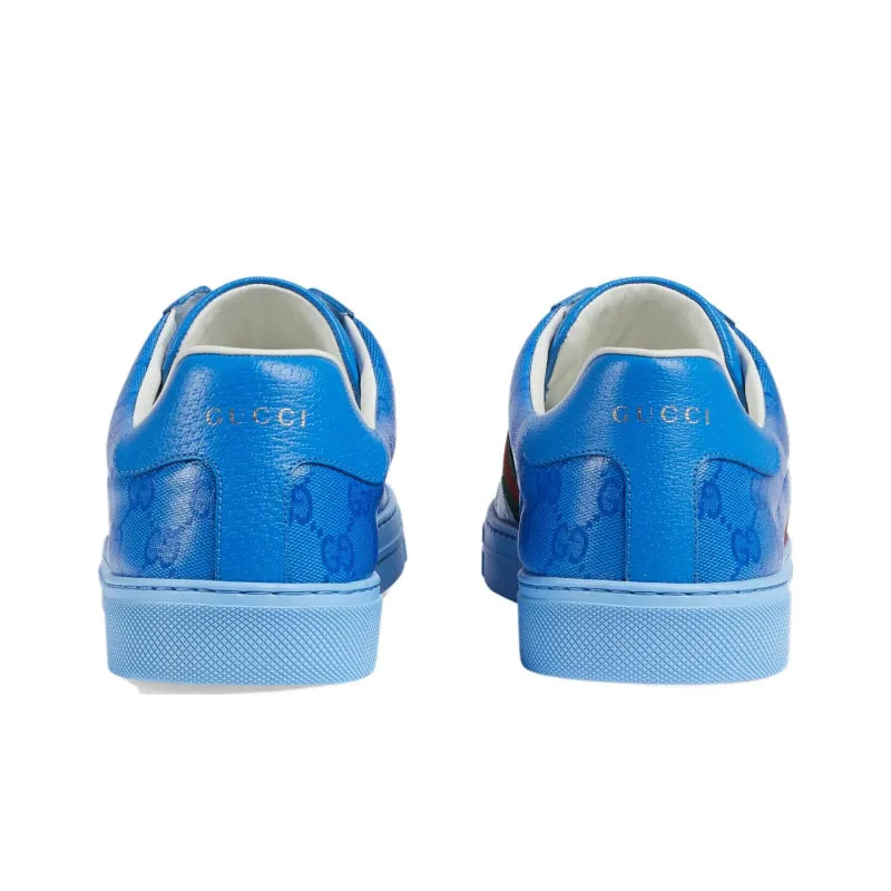 GUCCI ACE 'GG CRYSTAL CANVAS - BLUE'