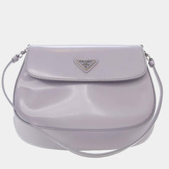 Prada Purple Spazzolato Cleo Shoulder Bag